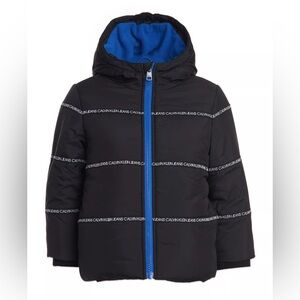 Calvin Klein Logo Hooded Puffer Jacket